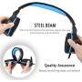 Xbox One Headset,Gaming Headset for PS4 PC Mobile Phone,3.5 mm Gaming Headset LED Light Over-Ear Headphones with Volume Control Microphone for Xbox PS4 Laptop Tablet USB Lighting WSQiWNi