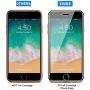 iPhone 7 Plus Case,iPhone 8 Plus Case, ZHIKE Anti-Peep Magnetic Adsorption Case Front and Back Tempered Glass Full Screen Coverage One-Piece Design Flip Privacy Cover (Anti Spy-Clear Golden)