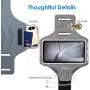 JETech Cell Phone Armband Case for Apple iPhone SE(2020)/11/11 Pro/XR/XS/X/8 Plus/7 Plus/8/7/6s/6, Samsung Galaxy S10/S9/S9+, Adjustable Band, w/Key Holder and Card Slot, for Running, Walking, Hiking