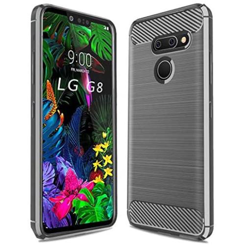 Sucnakp LG G8 ThinQ Case,LG G8 Case TPU Shock Absorption Cell Phone Cases Technology Raised Bezels Protective Cover for LG G8 Case (TPU Gray)