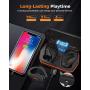 Bluenin T30 True Wireless Earbuds,Bluetooth 5.0 Headphones Sport Earphones with Charging Case, 136H Playtime, Stereo Sound Headset with CVC8.0 Noise Canceling Mic, IPX7 Waterproof Earbuds for Work Out