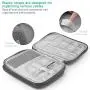 HCFGS Electronic Organizer Travel Accessories Cable Bag,Waterproof Universal Cable Storage Bag for USB Cable Cord, Flash Drive, Charger, Mobile Phone, Hard Drive, SD Card,PowerBank (Gray) HCFGS Electronic Organizer Travel Accessories Cable Bag,Waterproof Universal Cable Storage Bag for USB Cable Cord, Flash Drive, Charger, Mobile Phone, Hard Drive, SD Card,PowerBank (Gray)