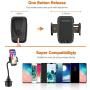 Car Cup Holder Phone Mount,Adjustable Gooseneck Cell Phone Holder with 360° Rotatable Cradle for iPhone Xs/X/8/7 Plus/6/Samsung Note 9/8/Galaxy S9/S9 /S8,GPS and Most Smartphones.