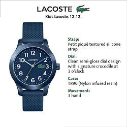 Lacoste Kids TR90 Quartz Watch with Rubber Strap, Blue, 14 (Model: 2030002)