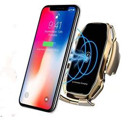 Wireless Fast Car Charger A5 10W for Android iOS Smartphone Mobile Phone Fast Charging with Smart Sensor Car Mount Fast Charger for iPhone Xs Max/XR/X/8/8Plus Samsung S9/S8/Note 8