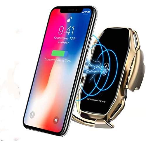 Wireless Fast Car Charger A5 10W for Android iOS Smartphone Mobile Phone Fast Charging with Smart Sensor Car Mount Fast Charger for iPhone Xs Max/XR/X/8/8Plus Samsung S9/S8/Note 8