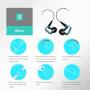 Doosl in Ear Headphones Sports Earbuds Noise Isolating Hi-fi Earphones All Smartphones - Blue (Blue)