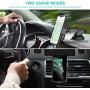 AHK Wireless Car Charger,10W Qi Fast Charging Auto-Clamping Car Mount,Windshield Dash Air Vent Phone Holder Compatible iPhone 11/11 Pro/11 Pro Max/Xs MAX/XS/XR/X/8/8+,Samsung S10/S10+/S9/S9+/S8/S8+