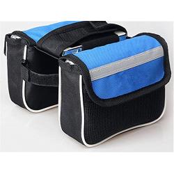 Surborder Shop Popular Bicycle Cycling Top Tube Saddle Bag Bike Frame Pannier Bag Rack Double Side with Mobile Phone Pouch