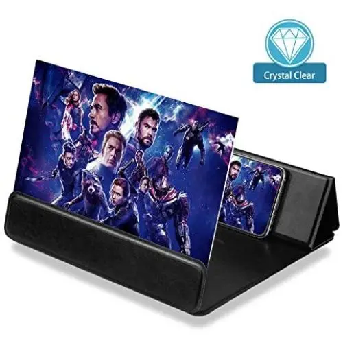 【2020 Update Version】 12 Phone Screen Magnifier with Foldable Magnetic Leather,3D Magnifier Projector Screen for Movie Video and Game.Easy Collection and Compatible with Any Smartphones(Blcak) 【2020 Update Version】 12 Phone Screen Magnifier with Foldable Magnetic Leather,3D Magnifier Projector Screen for Movie Video and Game.Easy Collection and Compatible with Any Smartphones(Blcak)