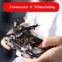 Mobile Game Controller Upgrade Camouflage Joysticks Gamepad Pack for Android iOS (Adjustable Transparent Button)