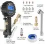 WYNNsky Digital Tire Pressure Gauge 200 PSI and Compressor Accessories Heavy Duty Inflator with Stainless Steel Braided Hose, Dual Head Air Chuck and Quick Connect Coupler, Easy Read Glow Dial