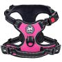 PoyPet No Pull Dog Harness, [Upgraded Version] No Choke Front Lead Dog Reflective Harness, Adjustable Soft Padded Pet Vest with Easy Control Handle for Small to Large Dogs