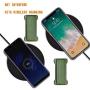 [2PC] WUOJI Finger Strap Phone Holder - Ultra Thin Anti-Slip Universal Cell Phone Grips Band Holder for Back of Phone (DarkGreen)