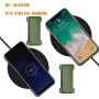 [2PC] WUOJI Finger Strap Phone Holder - Ultra Thin Anti-Slip Universal Cell Phone Grips Band Holder for Back of Phone (DarkGreen)
