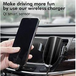 Wireless Car Charger Mount,10W Auto-Clamping Fast Qi Wireless Charging Air Vent Phone Holder,Compatible/w iPhone 11 Series/Xs MAX/XS/XR/X/8/8p,Samsung S10/S10+/S9/S9+/S8/S8+ and More