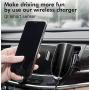 Wireless Car Charger Mount,10W Auto-Clamping Fast Qi Wireless Charging Air Vent Phone Holder,Compatible/w iPhone 11 Series/Xs MAX/XS/XR/X/8/8p,Samsung S10/S10+/S9/S9+/S8/S8+ and More