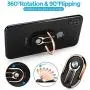 Phone Ring Holder Finger Kickstand, Multipurpose Phone Bracket, Universal Air Vent Car Phone Mount 3 in 1 Mobile Phone Stand 360 Degree Rotation(Black) Phone Ring Holder Finger Kickstand, Multipurpose Phone Bracket, Universal Air Vent Car Phone Mount 3 in 1 Mobile Phone Stand 360 Degree Rotation(Black)
