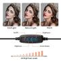 10 LED Selfie Ring Light with Tripod Stand, Patiszen LED Ring Light Set Dimmable 3200-5600K Selfie Ring Light for Selfie, Makeup, Live Stream, YouTube Video