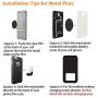 Magnetic Phone Car Mount, Jebsens Universal Magnetic Car Phone Holder Metal Dashboard Cell Phone Stand Compatible with All Smart Phones, Black