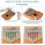 KMIKE 17 Keys Kalimba Thumb Piano Solid Mahogany Wood Finger Piano with Study Instruction and Tune Hammer for Kids Adult Beginners, Professionals - Perfect Christmas Gift KMIKE 17 Keys Kalimba Thumb Piano Solid Mahogany Wood Finger Piano with Study Instruction and Tune Hammer for Kids Adult Beginners, Professionals - Perfect Christmas Gift