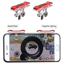 Mokoto Red Metal pubg Game Trigger/Joystick Compatible with Smartphones