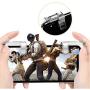 Mobile Game Controller Android Gamepad Phone Aim Controller Fight Joystick for iOS Joypad Phone Work with Phone Case (Phone Triggers and Star Game Handle, Clip)