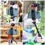 ULANZI Smartphone Video Rig with Microphone, Smartphone Video Kit for iPhone with Tripod Phone Tripod Mount Cold Shoe Shotgun Mic Compatible with iPhone 11 Pro Max/XS Max/8 Plus/Samsung YouTube Vlog