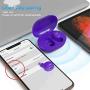 Kurdene Small Wireless Earbuds,Bluetooth Earbuds with Charging Case Bass Sounds IPX8 Waterproof Sports Headphones with Mic Touch Control 24H Playtime for iPhone/Samsung/Android(Purple) Kurdene Small Wireless Earbuds,Bluetooth Earbuds with Charging Case Bass Sounds IPX8 Waterproof Sports Headphones with Mic Touch Control 24H Playtime for iPhone/Samsung/Android(Purple)