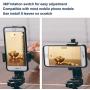 Universal Smartphone Cell Phone Mount Holder Adapter for Tripods or Stands with Standard 1/4 Inch Mount Screw, can Rotates Vertically and Horizontally