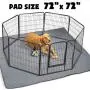 ZICOTO Waterproof XXL Puppy Whelping Pad 72"x72" - Our Washable Super Absorption Pee Pad is Perfect for Your Exercise Playpen Or Whelping Box - The Durable Non Slip Floor Mat for Dogs ZICOTO Waterproof XXL Puppy Whelping Pad 72"x72" - Our Washable Super Absorption Pee Pad is Perfect for Your Exercise Playpen Or Whelping Box - The Durable Non Slip Floor Mat for Dogs