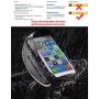ROCKBROS Bike Phone Mount Bag Bike Front Frame Handlebar Bag Waterproof Bike Phone Holder Case Bicycle Accessories Pouch Sensitive Touch Screen Compatible with iPhone 11 XS Max XR 8 Plus Below 6.5"