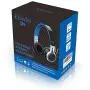 Elecder i39 Headphones with Microphone Foldable Lightweight Adjustable On Ear Headsets with 3.5mm Jack for iPad Cellphones Computer MP3/4 Kindle Airplane School Blue/Black