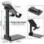 B-Land Adjustable Cell Phone Stand, Foldable Portable Phone Stand Phone Holder for Desk, Desktop Tablet Stand Compatible with iPhone 11 Pro XS Max XR X Samsung Galaxy S10 S9 & Tablets (Black) B-Land Adjustable Cell Phone Stand, Foldable Portable Phone Stand Phone Holder for Desk, Desktop Tablet Stand Compatible with iPhone 11 Pro XS Max XR X Samsung Galaxy S10 S9 & Tablets (Black)