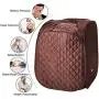 elifine Portable Steam Sauna Spa Home 2L Personal Therapeutic Sauna with Remote Control One Person Sauna Tent with Foldable Chair Timer (Brown) elifine Portable Steam Sauna Spa Home 2L Personal Therapeutic Sauna with Remote Control One Person Sauna Tent with Foldable Chair Timer (Brown)