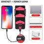 Roeam 4 in 1 Multifunctional Bike Light Bicycle Horn Lamp with Mobile Phone Bracket 250 Lumen Bike Flashlight Bike Horn Phone Holder Power Bank Bicycle Front Light USB Rechargeable Cycling Headlight