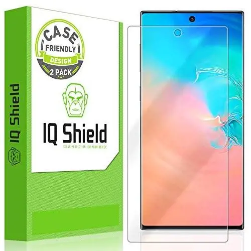 IQ Shield Screen Protector Compatible with Samsung Galaxy Note 10+ Plus (Note 10+ 5G, 6.8 inch Display)(2-Pack)(Case Friendly) Anti-Bubble Clear Film IQ Shield Screen Protector Compatible with Samsung Galaxy Note 10+ Plus (Note 10+ 5G, 6.8 inch Display)(2-Pack)(Case Friendly) Anti-Bubble Clear Film