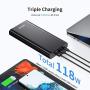 CHOETECH Portable Charger 26800mAh 100W PD 3.0 USB-C Power Bank with a USB-C Port (Input 60W Output 100W) 2 QC 3.0 USB-A Ports for Laptop, MacBook/iPad Pro/Air, iPhone, Samsung Galaxy and More