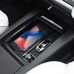 Topfit Model X Model S Qi Wireless Car Charger Center Console Compatible Tesla Model S and Model X Accessories with Wireless Smartphone Charging