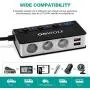 OOWOLF Cigarette Lighter Adapter Quick Charge 3.0 180W 12V/24V 3-Socket Splitter 4 USB Ports Car Power Adapter for GPS, Dash Cam, Sat Nav, Phone, iPad, Tablet, etc OOWOLF Cigarette Lighter Adapter Quick Charge 3.0 180W 12V/24V 3-Socket Splitter 4 USB Ports Car Power Adapter for GPS, Dash Cam, Sat Nav, Phone, iPad, Tablet, etc