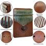 Kalimba 17 Keys Thumb Piano,with Waterproof Hard Protective Case Musical Instruments,24 Sheet Music Book