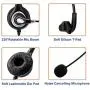 Arama Cell Phone Headset w/ Lightweight Secure-Fit Headband, Pro Noise Canceling Mic and In-line Controls 3.5mm Headset for iPhone, Samsung, LG, HTC, Blackberry Mobile Phone and iPad Tablets (A602MP)