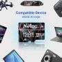 128GB Micro SD Card, Netac Memory Card MicroSD High Speed Transfer A1 C10 U3 MicroSDXC TF Card for Cemera/Phone/Nintendo-Switch/Galaxy/Drone/Dash Cam/GOPRO/Tablet/PC/Computer with Adapter
