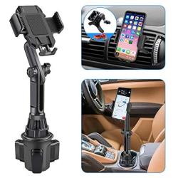 Car Cup Holder Phone Mount - Universal Adjustable Cup Holder Cradle Car Mount for Cell Phone iPhone 11 Pro/XR/Xs/XS Max/X/8/7Plus/Galaxy/Samsung