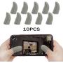 Iotton Finger Sleeves for Gaming [10 Pack], Anti-Sweat Breathable PUBG Finger Sleeves, Highly Sensitive Nano-Copper Fiber Material, Thumb Sleeves for PUBG/Rules of Survival/Call of Duty-White