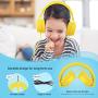Kids Headphones, gorsun Lightweight Stereo Foldable Wired Headphones for Kids Adults Adjustable Headband Headset for Cellphones Smartphones iPhone Laptop Computer Mp3/4 Earphones(Yellow)