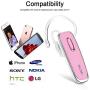 Bluetooth Headset For Cell Phones,Bluetooth Earpiece with Noise Cancelling Mic,Hands Free Wireless Earbuds for Trucker Driver,Fit for iPhone Samsung etc