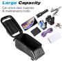 Bike Front Frame Bags, UBEGOOD Bicycle Phone Bags Waterproof, Top Tube Mount Handlebar Storage Bag, Bike Phone Holder with Touch Screen Large Capacity, Cycling Pack Fit Phones Below 6.0"
