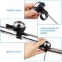 EAONE Silicone Bike Phone Mount with 1 Bike Bell, 360°Rotation Cell Phone Holder for Bike Accessories Adjustable Handlebar Cradle for 4.0"~6.5" Cellphone