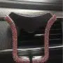 Universal Car Phone Holder Bling Rhinestone Crystal Phone Bracket for Car Air Vent Mount Clip, Stylish Sparkling Shiny Cell Phone Holder for iPhone/Samsung Car Holder (Pink) Universal Car Phone Holder Bling Rhinestone Crystal Phone Bracket for Car Air Vent Mount Clip, Stylish Sparkling Shiny Cell Phone Holder for iPhone/Samsung Car Holder (Pink)